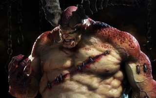 Demonic creature large head claws - a large head free wallpaper