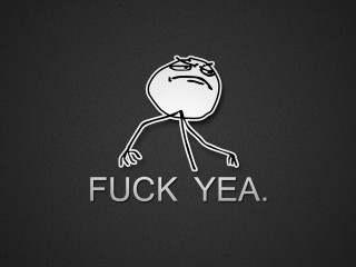 Cartoon sticker fock yea frown - epic free wallpaper for desktop