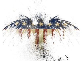 Patriotic eagle stars stripes american - star and stripes free wallpaper