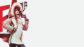 Woman white dress gun cellphone - a white dress holding free wallpaper