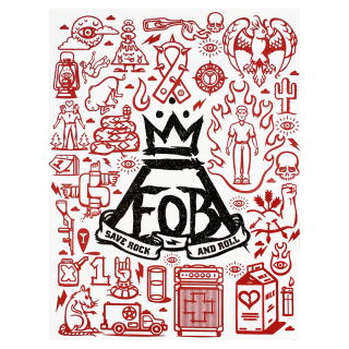 Red black crown symbols white - dr. atl free wallpaper