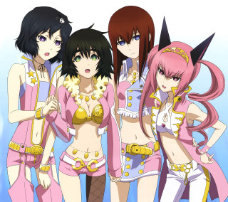 Anime girls blue sky cat 2 - concept art free wallpaper