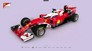 Red white race car gray - the front of the car free wallpaper