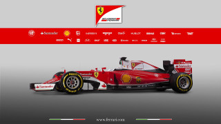 Red ferrari graphic style image - concept design free wallpaper