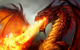 Dragon fire breathing battle embers - dragon art free wallpaper