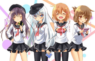 Anime girls long hair hats 12 - long hair and hats free wallpaper