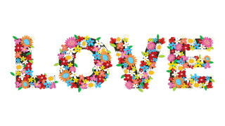 Flowers leaves love center small - smaller free wallpaper