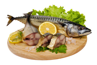 Fish lemon slices cuttingboard lettuce - carpoforo tencalla free wallpaper