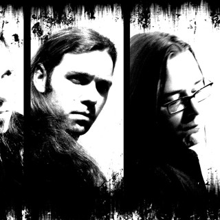 Group people standing wall three - biomechanical free wallpaper