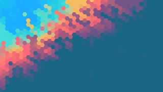 Colorful background blue sky dots 2 - triadic free wallpaper