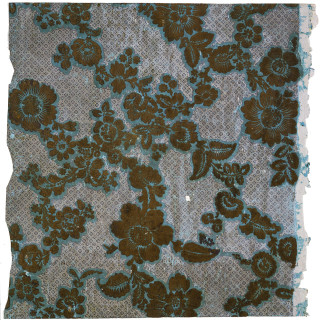Flower pattern cloth textile design - a brown border free wallpaper