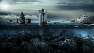 City boat ocean sky underwater - under free wallpaper