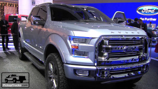 Silver truck showroom people blue - a silver truck free wallpaper