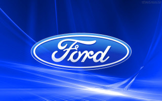 Blue ford logo blurry background - blue free wallpaper for desktop