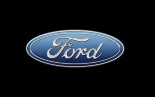 Ford logo black background blue - logo free wallpaper