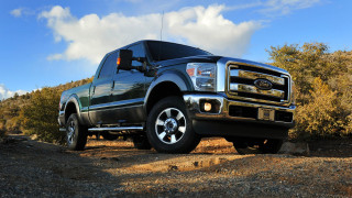 Black truck dirt road forest - allen tupper true free wallpaper
