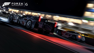 Racing car night track lights - racing free wallpaper