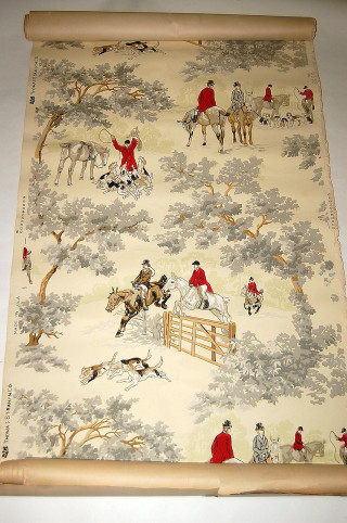 Horses people wall hanging artwork - naive free wallpaper