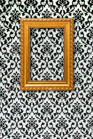 Picture frame wall pattern gold - andries stock free wallpaper