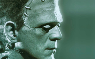 Creepy man spiked hair nose - his neck free wallpaper