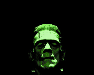 Creepy man green glow black - bernard meninsky free wallpaper