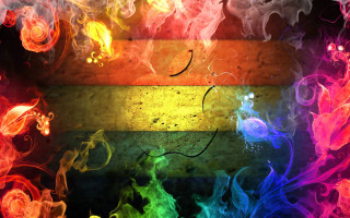 Rainbow smoke background stripe black - a white stripe free wallpaper