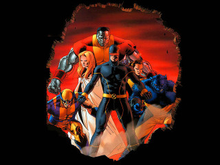Group red sky giant robot - assemblage free wallpaper