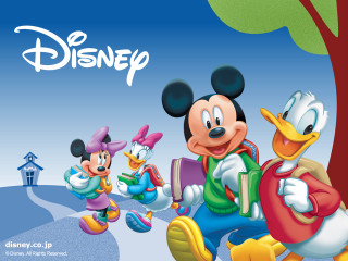 Cartoon characters tree house mickey - a mickey mouse free wallpaper