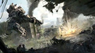 Futuristic city giant robot smoke - craig mullins free wallpaper