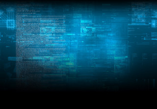 Blue background lines numbers pattern - computer graphic free wallpaper