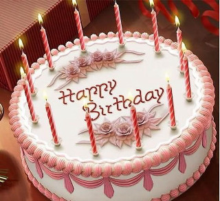 Birthday cake candles happy birthday 6 - the edge free wallpaper