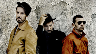 Three men wall hat standing - one man free wallpaper