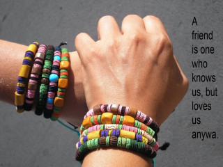 Friend knows us bracelet quote - us free wallpaper
