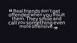 Real friends quote black background - real free wallpaper