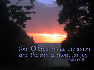 Sunset bible verse god trees - a sunset free wallpaper