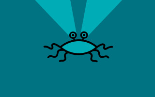 Cartoon frog light eyes back - its back free wallpaper