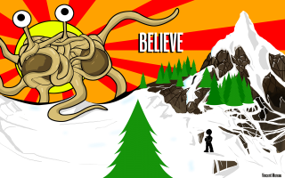Cartoon man mountain squid back - lovecraftian free wallpaper