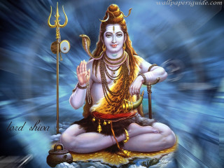 Hindu god sitting rock staff 2 - a painting of a hindu god free wallpaper