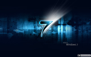 Blue wallpaper number seven side - a number seven free wallpaper