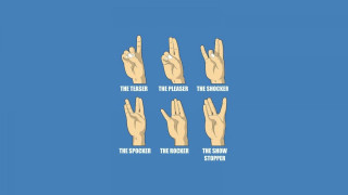 Hand gestures poster shock art - a diagram free wallpaper