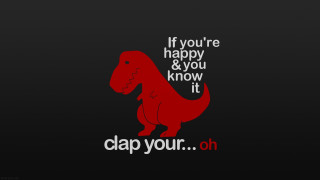 Red dinosaur black background quote 2 - your free wallpaper