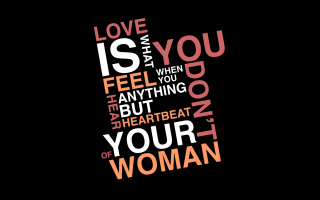 Typograph woman words colors sizes - free love wallpaper