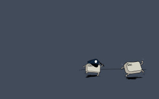 Cartoon character pulling cow rope - a cow free wallpaper