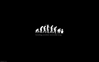 Black background white silhouette man 2 - charles martin free wallpaper