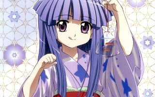 Woman purple hair purple dress - a purple dress free wallpaper