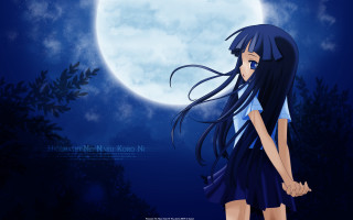 Girl fullmoon anime gothic bamboo - her hip free wallpaper