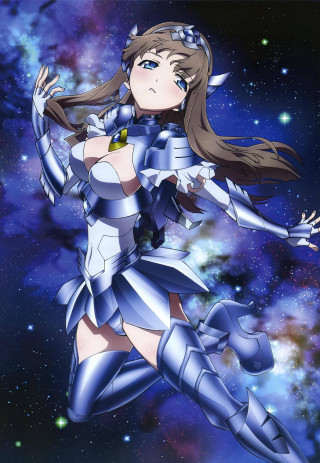 Futuristic suit woman flying stars - futuristic free wallpaper