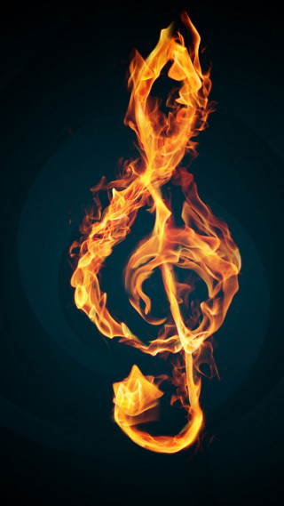 Fire blue ember digital flame - a black circle free wallpaper