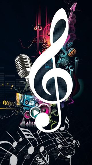 Musical note microphone music notes - artgem free wallpaper