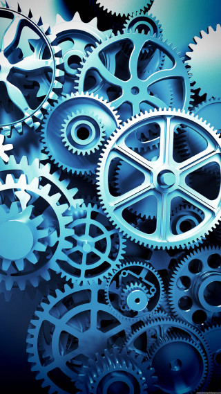Blue black gears mechanism collection - les automatiste free wallpaper